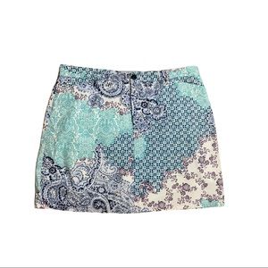 Croft & Barrow Womens Straight Skirt Paisley 16